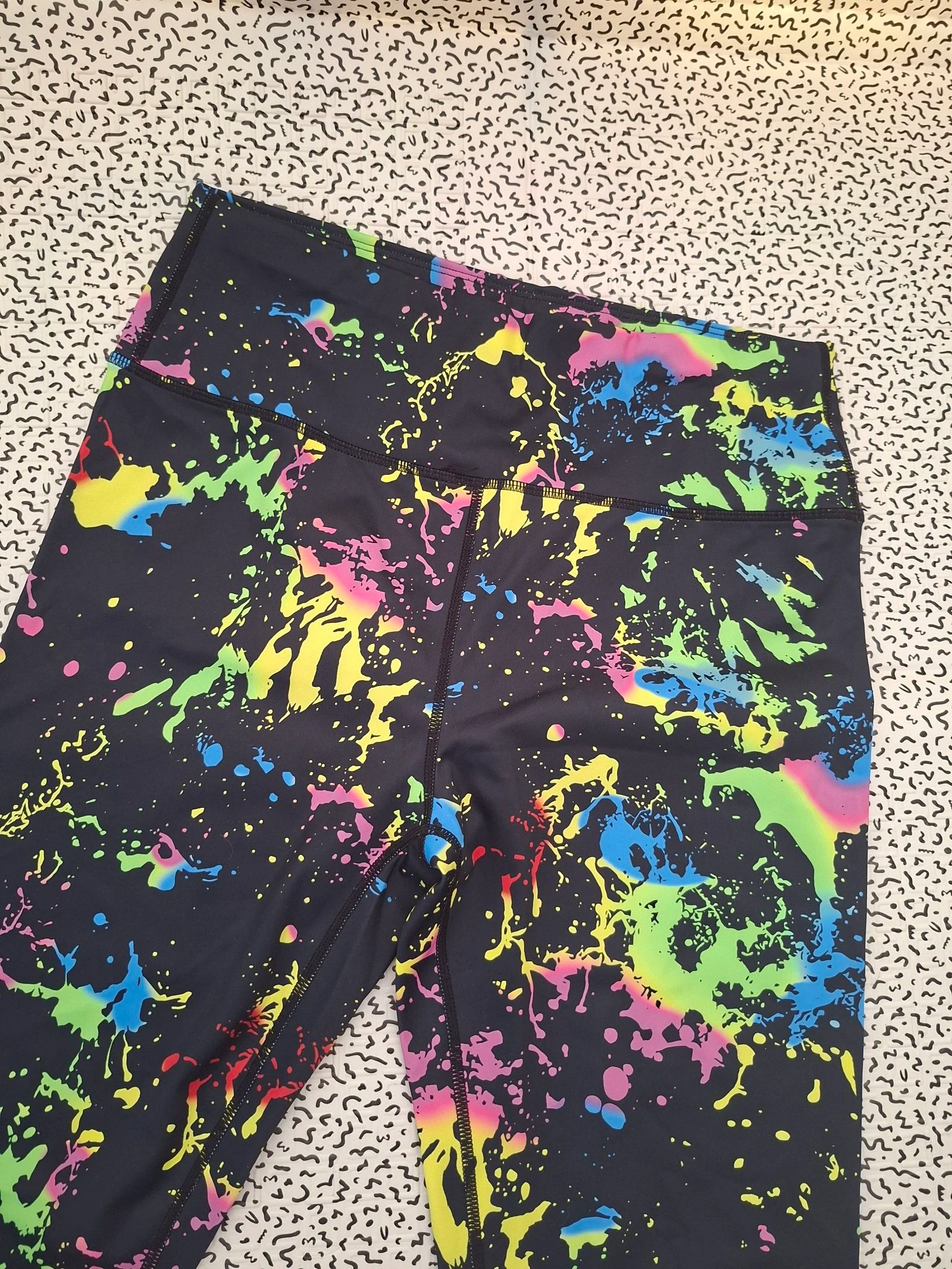 Legging de deporte mujer L negro multicolor talla alta fitness yoga running – photo 3